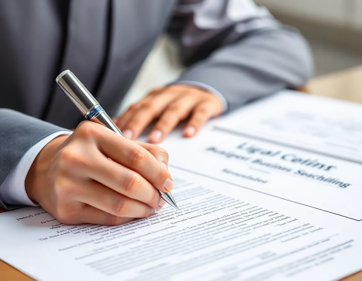 Legal documents signature